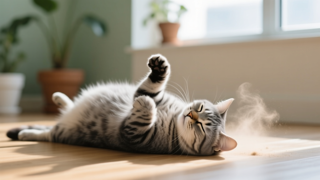 Cat Scent Rolling: Covering Themselves in New Smells