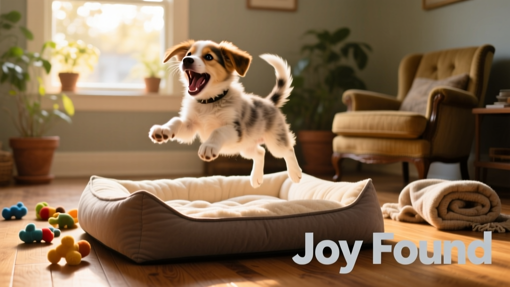 Watch This Rescue Puppy Unleash Her Extreme Excitement Over Her New Bed
