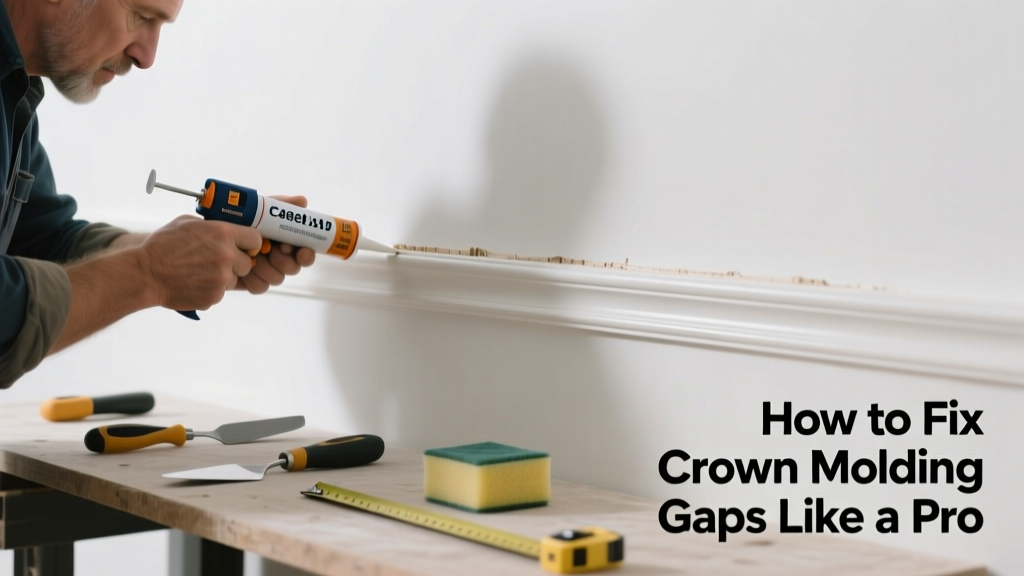 How to Fix Crown Molding Gaps Like a Pro