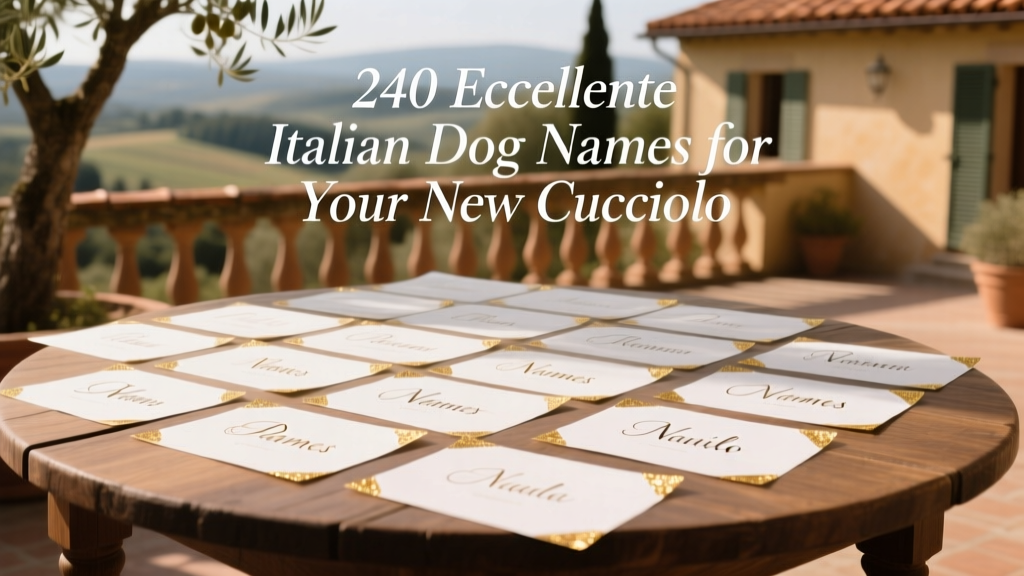 240 Eccellente Italian Dog Names for Your New Cucciolo