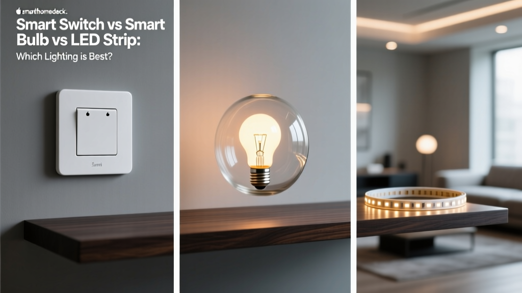 Smart Switch vs Smart Bulb vs LED Strip: Which Lighting is Best?