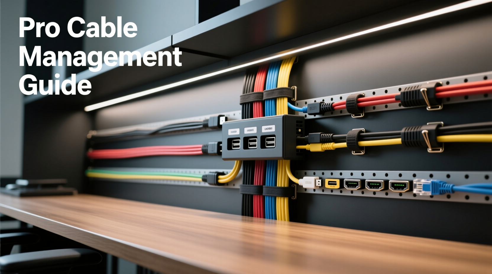 how to organize cables behind your desk like a pro no more tangled mess