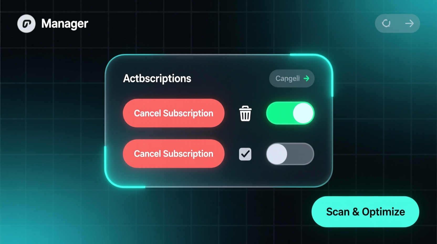 use a subscription manager to stop paying for services