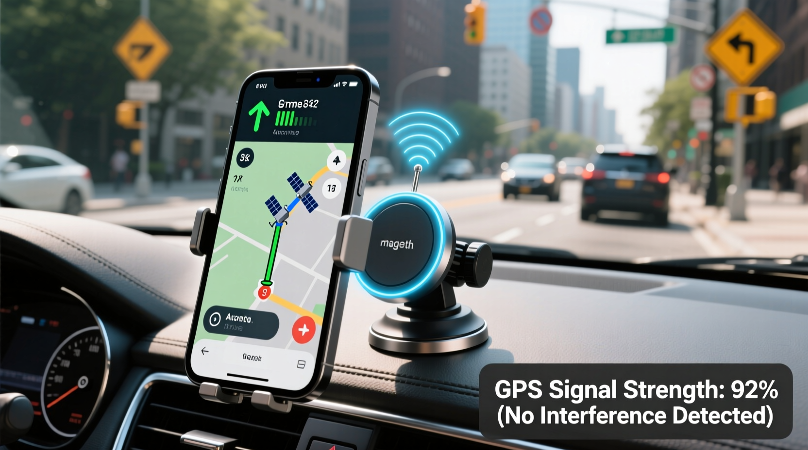 do magnetic phone mounts interfere with gps signals real world testing