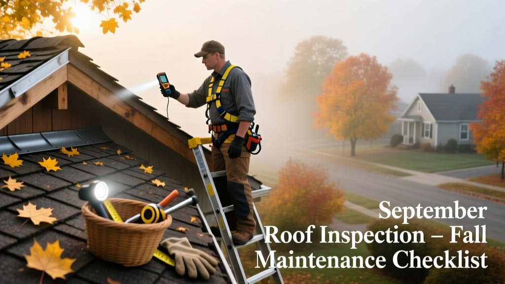 September Roof Inspection & Fall Maintenance Checklist