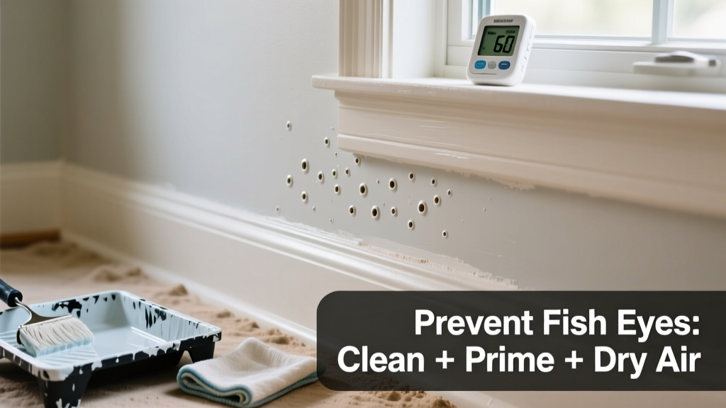 How to Prevent Paint Fish Eyes on Walls and Trim