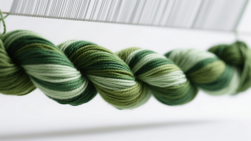 Green Variegated Yarn: Sustainable Texture, Tech-Driven Depth