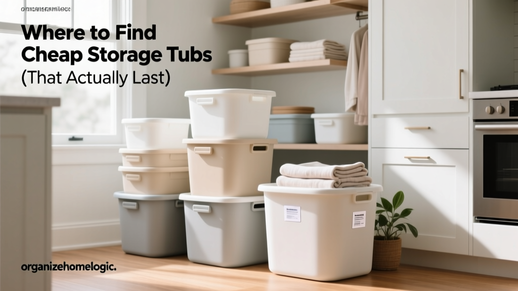 Where to Find Cheap Storage Tubs (That Actually Last)