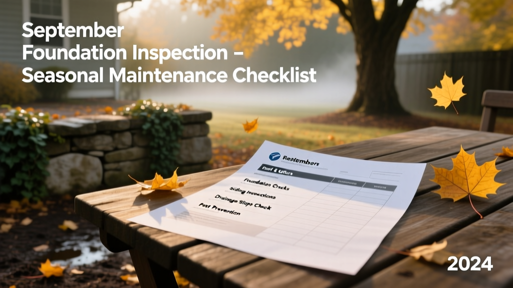 September Foundation Inspection: Seasonal Maintenance Checklist