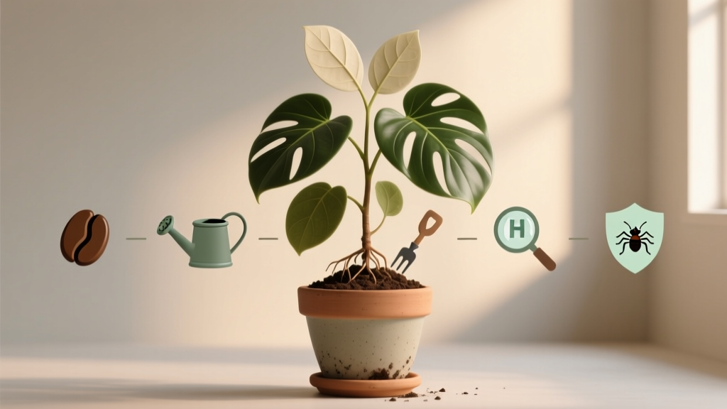 How To Add Coffee Grounds To Indoor Plants Not Growing