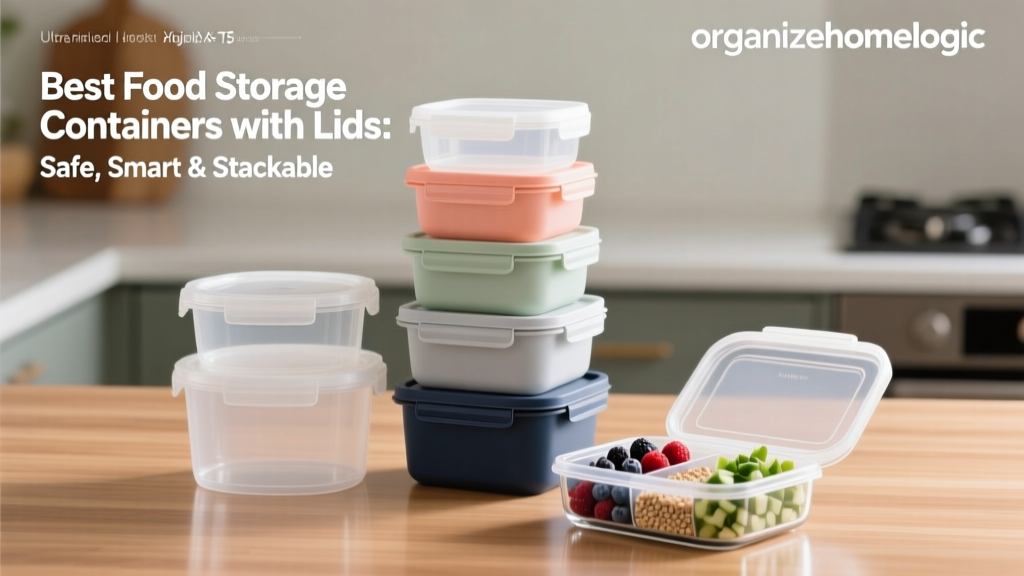 Safe, Stackable Food Storage Containers with Lids