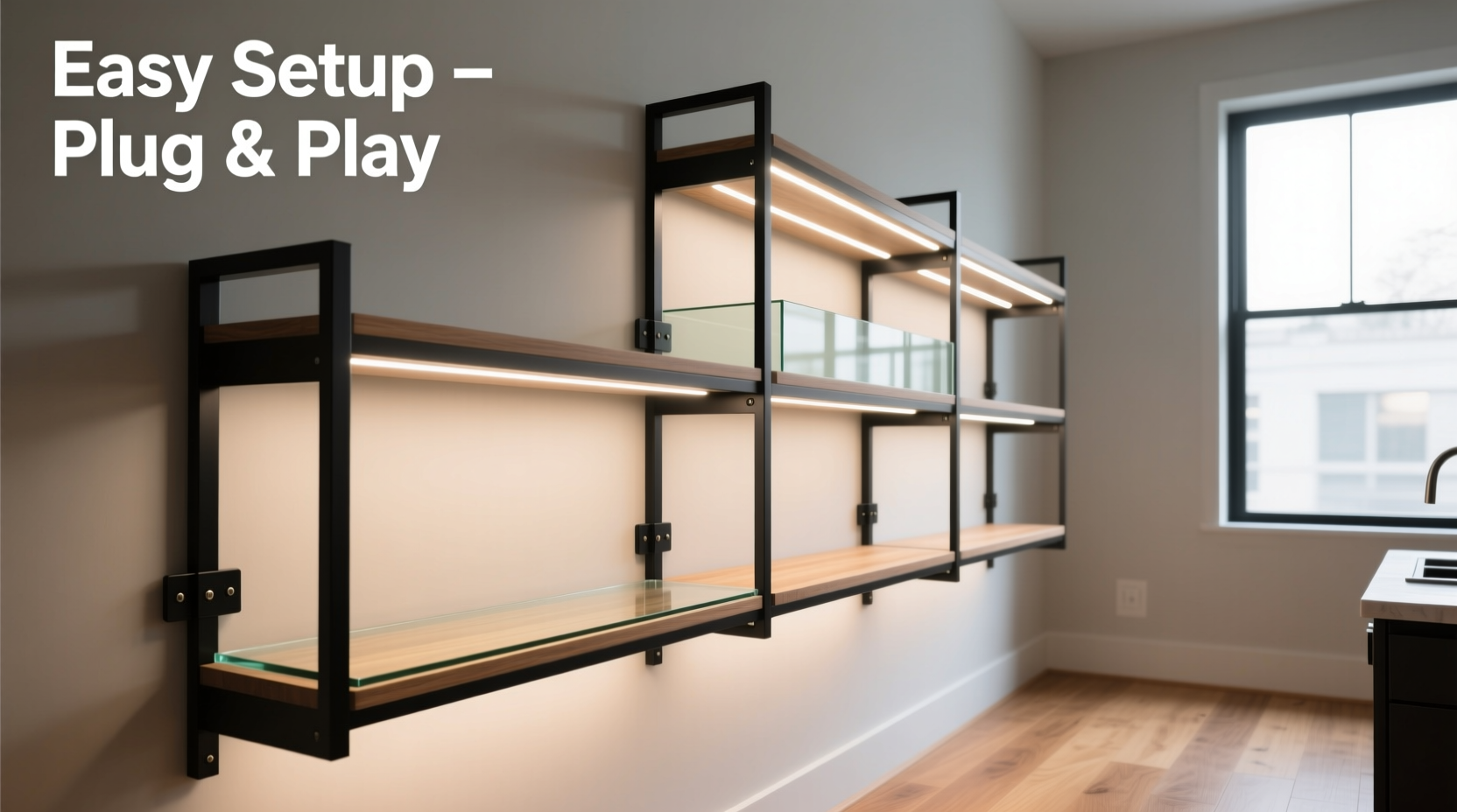 DIY Illuminated Bar Shelves—easy Setup With Plug-and-play Kits