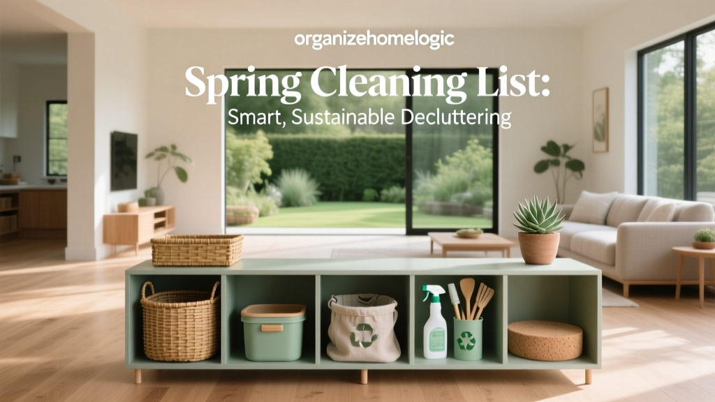Spring Cleaning List: Smart, Sustainable Decluttering