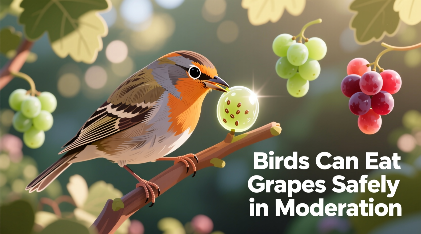 does birds eat grapes