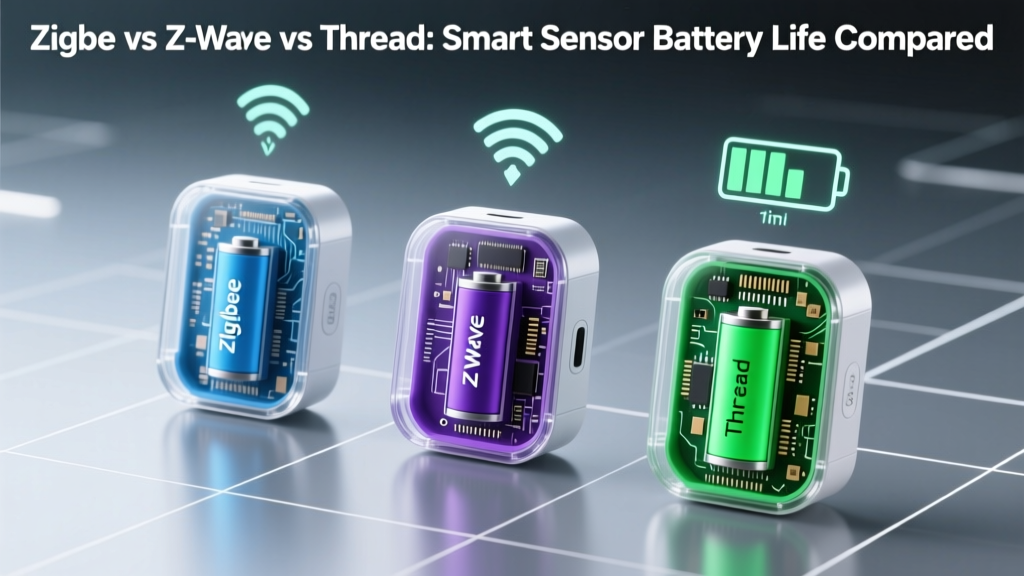 Zigbee vs Z-Wave vs Thread: Smart Sensor Battery Life Compared