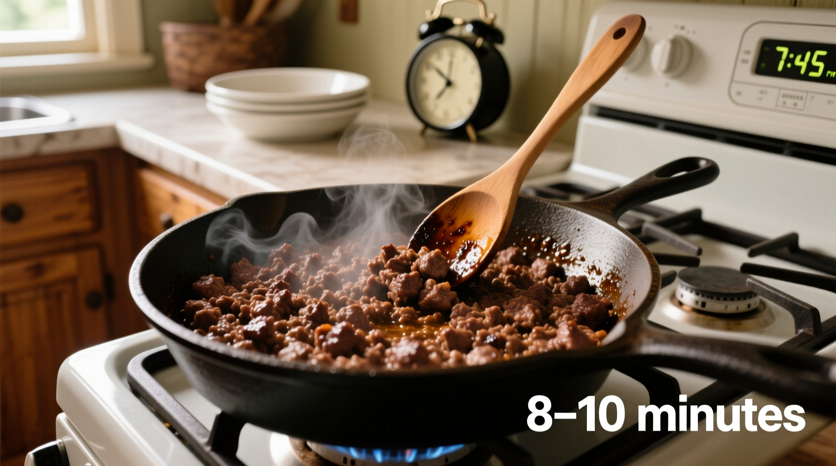how long do you cook ground beef
