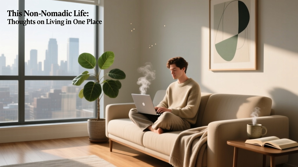 a person sitting on the couch with a laptop