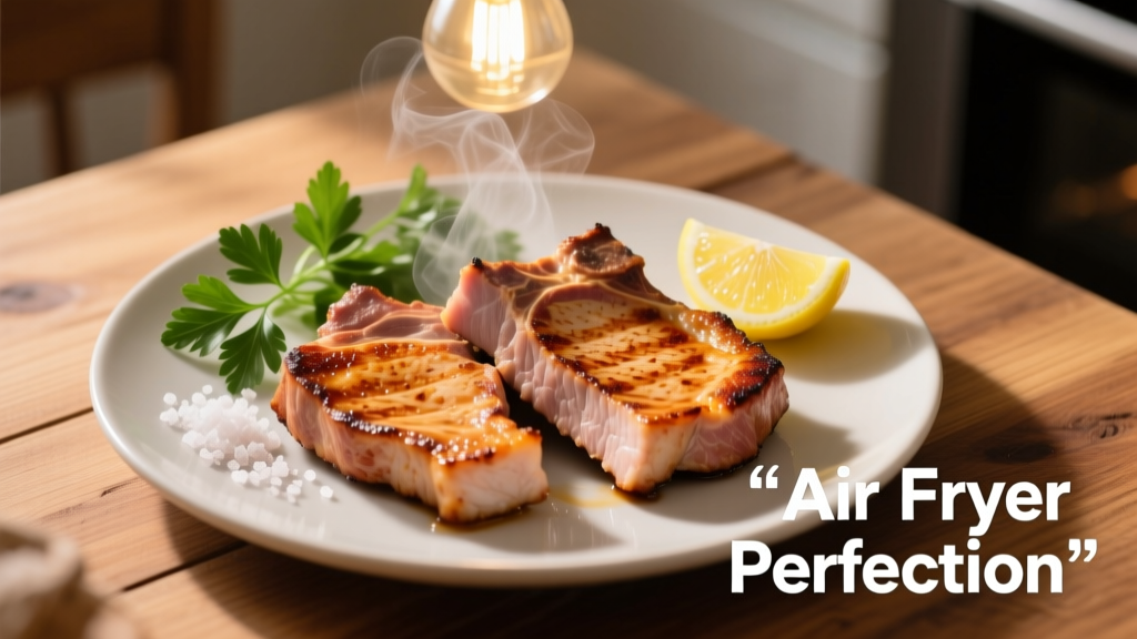 Juicy Thin Pork Chops in Air Fryer (No Dryness!)