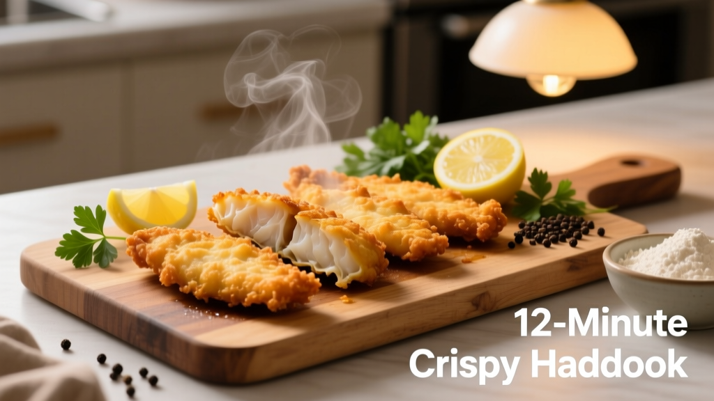 Crispy Air Fried Haddock Fillets in 12 Minutes