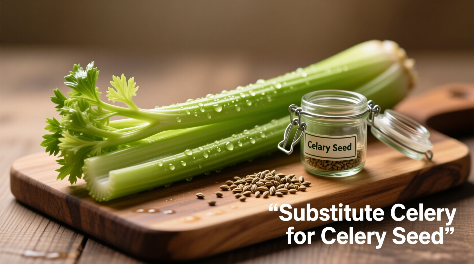 Sellerie-Samen in Suppe