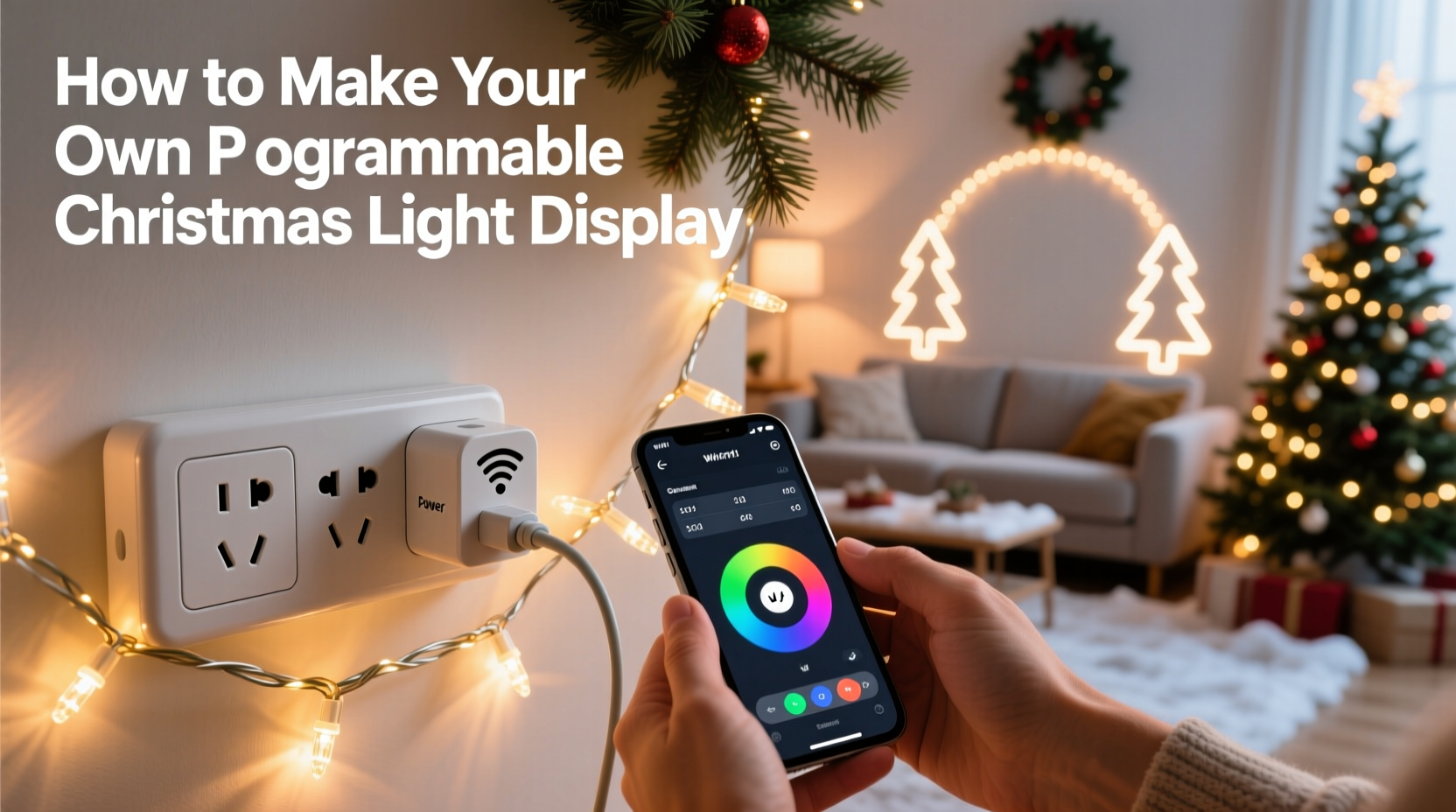 how to make your own programmable christmas light display using smart plugs