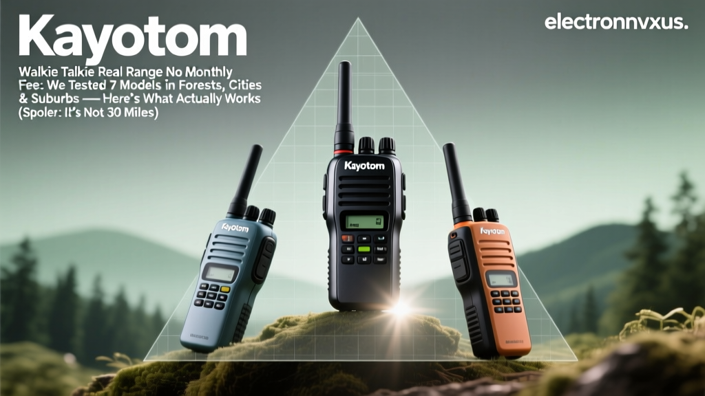 Kayotom Walkie Talkie Real Range No Monthly Fees: We Tested 7 Models in Forests, Cities & Suburbs — Here’s What Actually Works (Spoiler: It’s Not 30 Miles)