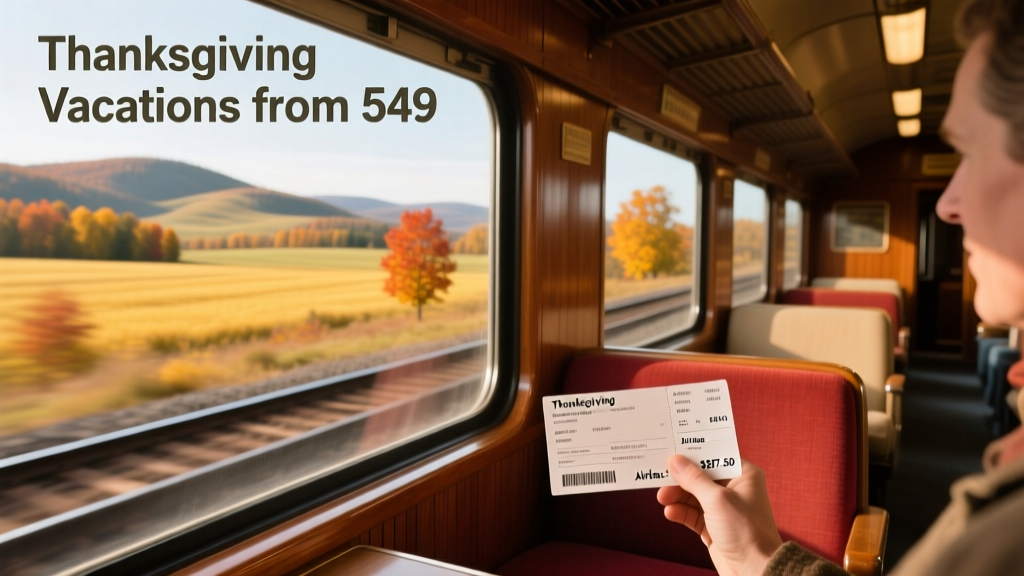 Thanksgiving Vacations From $549 With Airfare: Realistic Multi-Modal Itineraries for 2024