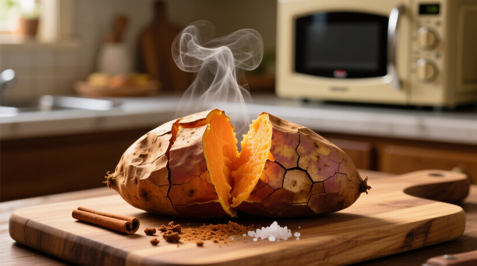 how microwave sweet potato
