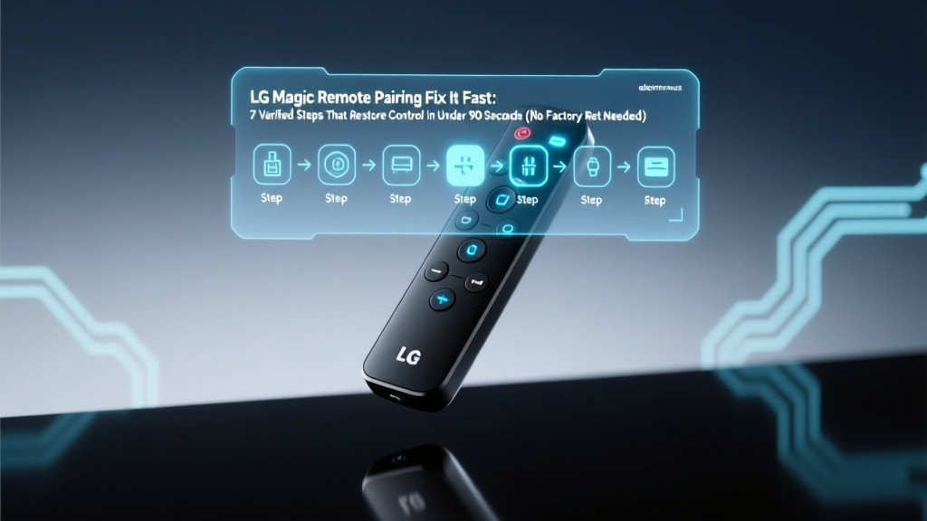 LG Magic Remote Pairing Fix It Fast: 7 Verified Steps That Restore Control in Under 90 Seconds (No Factory Reset Needed)