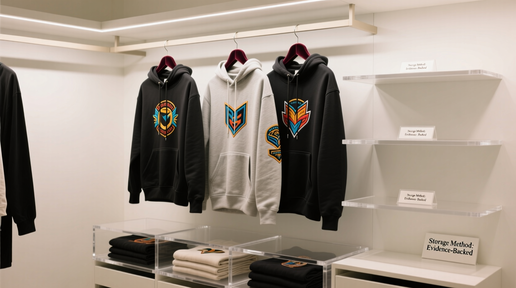 closet organization tips for embroidered gaming hoodies