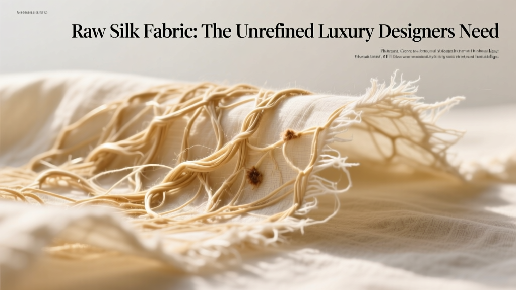 Raw Silk Fabric: The Unrefined Luxury Designers Need