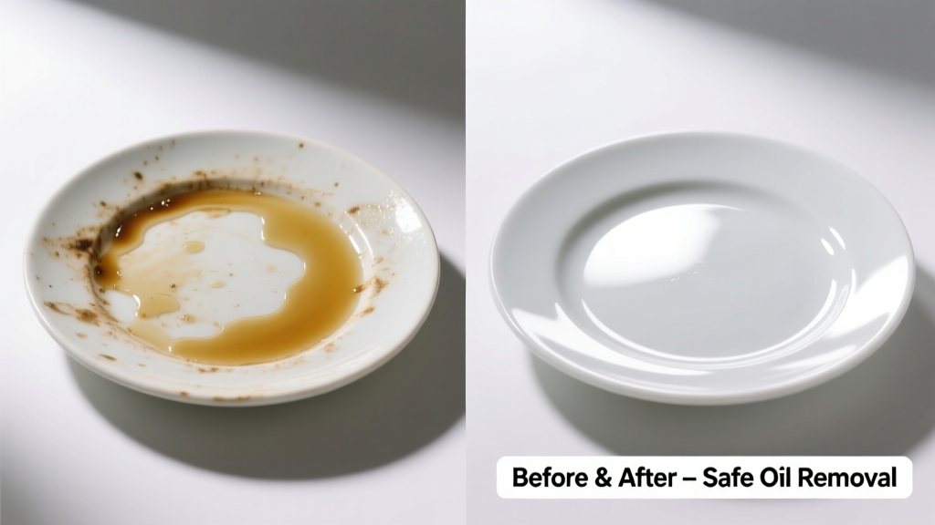 How to Remove Oil from Porcelain Surfaces Safely