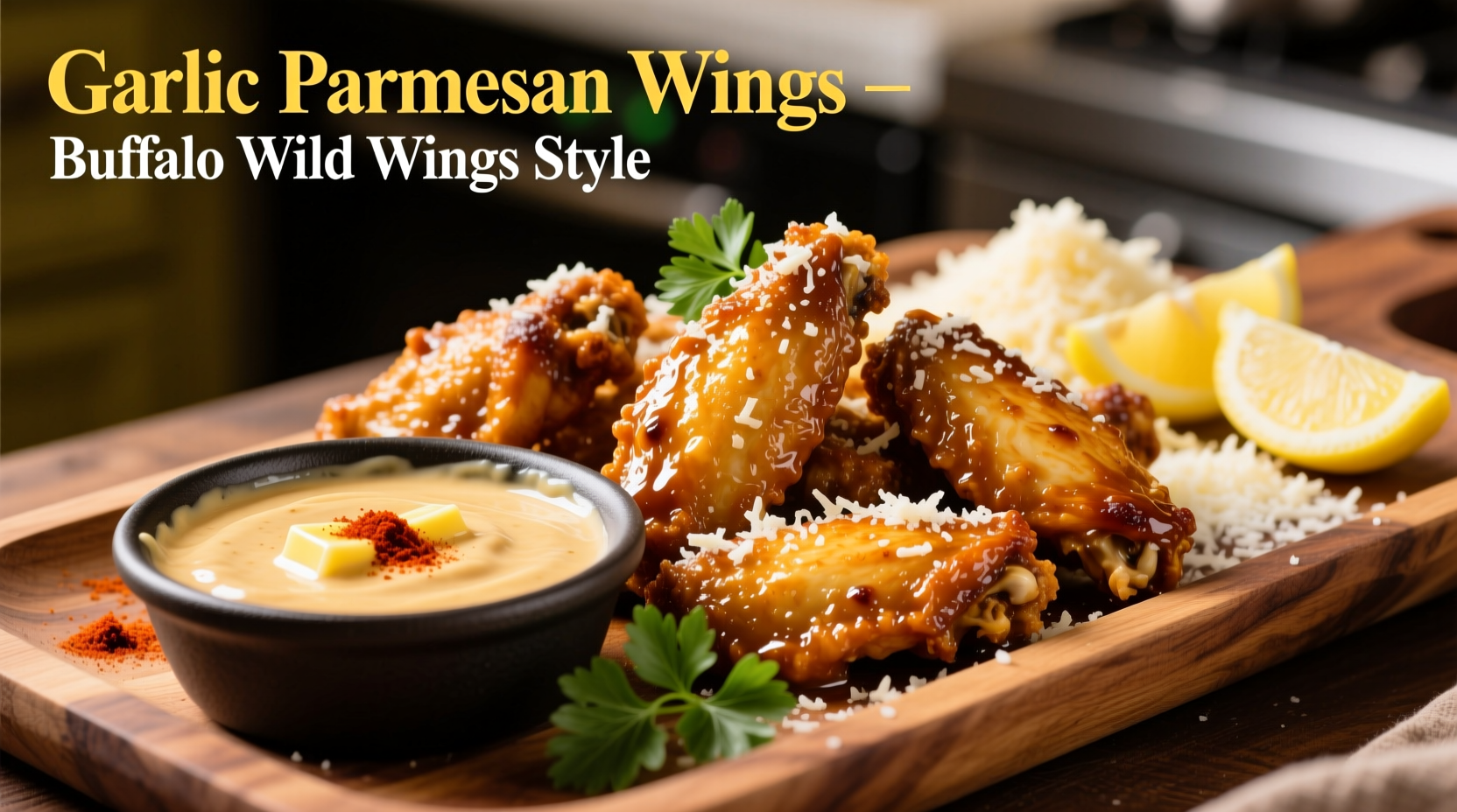Authentic Garlic Parmesan Wing Sauce Recipe Like BWW