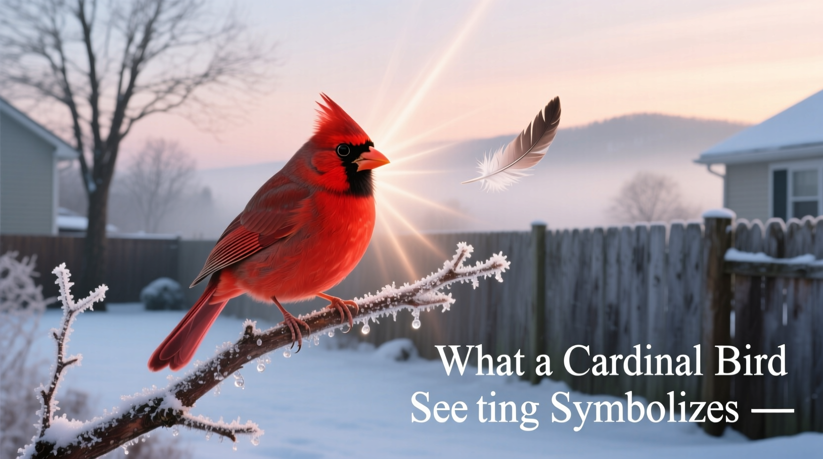 what is a cardinal bird a sign of