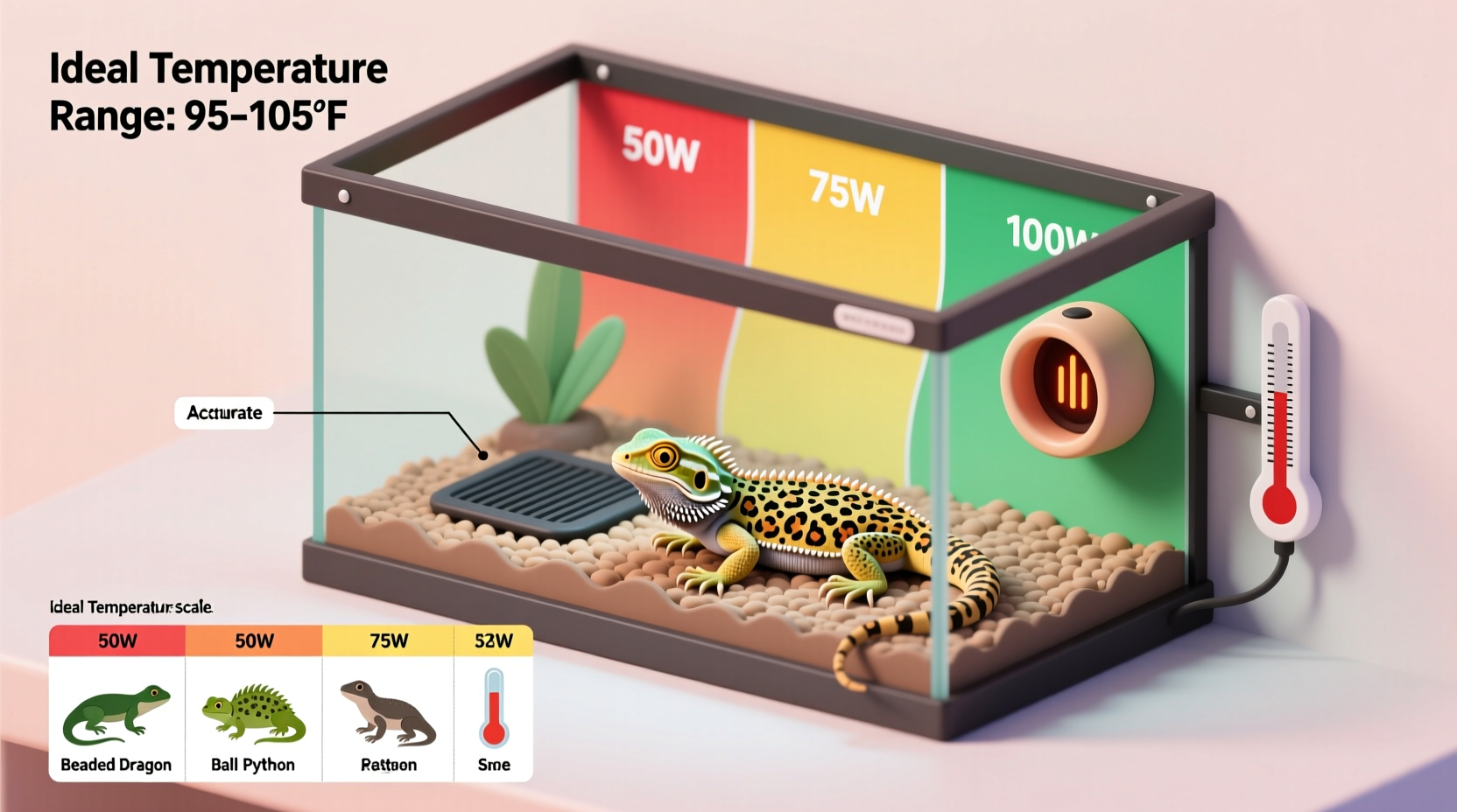 how to choose the right wattage heater for your reptile tank