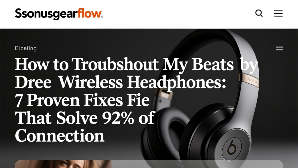 Beats Wireless Headphones Troubleshooting Guide