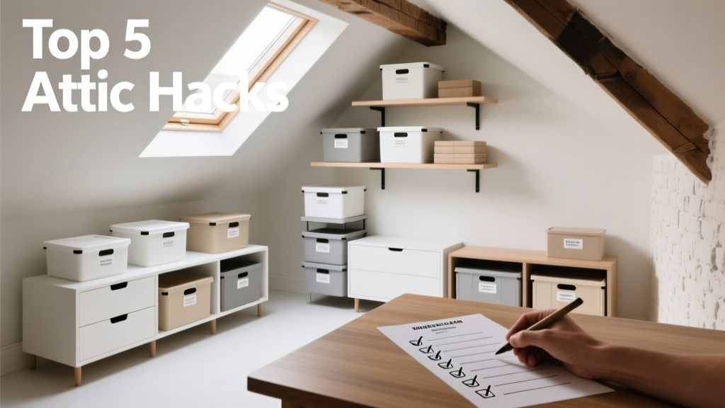 Attic Organization: Smart Storage Solutions for Small Spaces