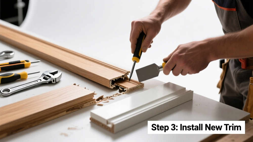 How to Replace a Damaged Door Trim Gap Part