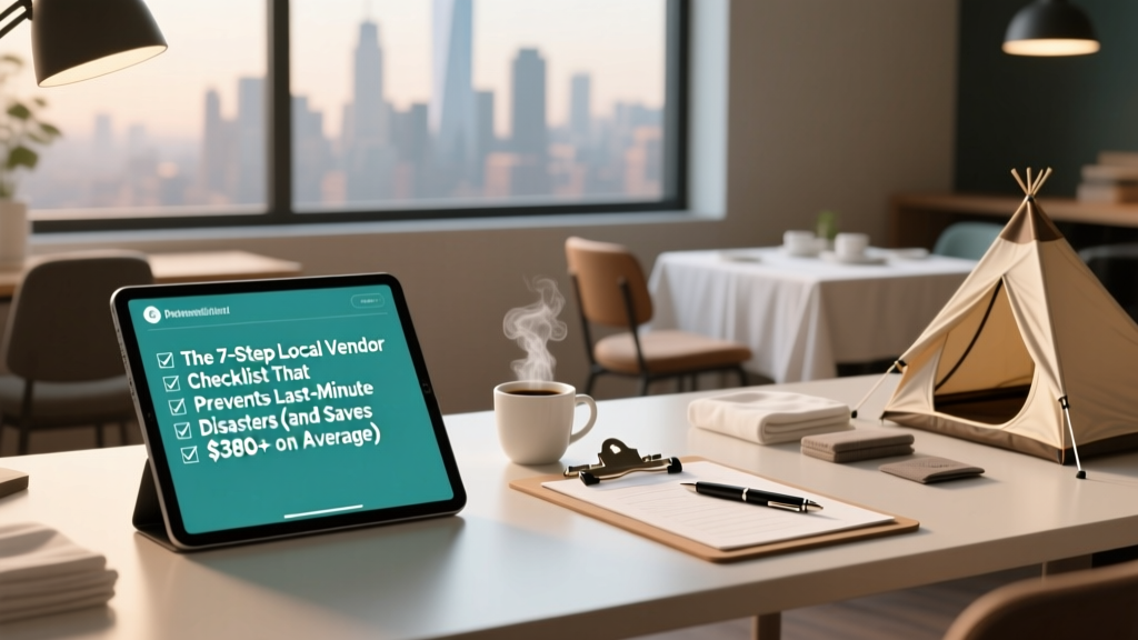 Local Vendor Checklist: Prevent Disasters & Save $380+