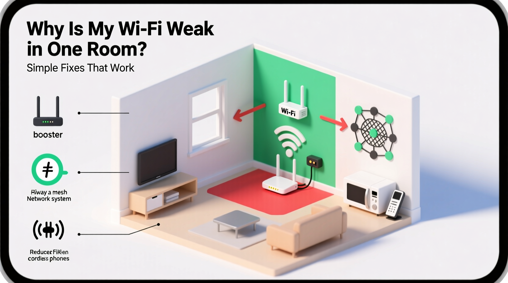 why is my wifi signal weak in one room simple boosters and fixes