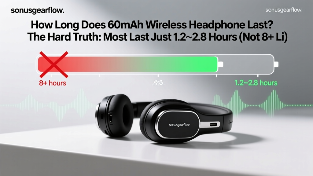 60mAh Wireless Headphones Battery Life: 1.2–2.8 Hours (2026)