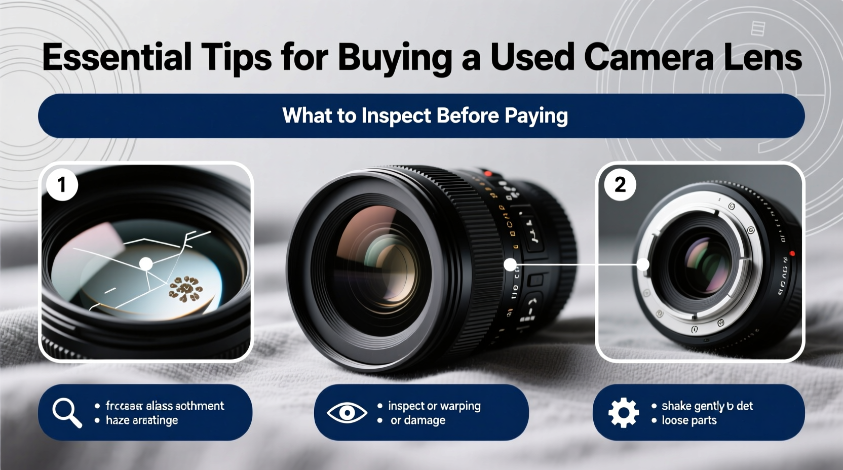 essential tips for buying a used camera lens what to inspect before paying