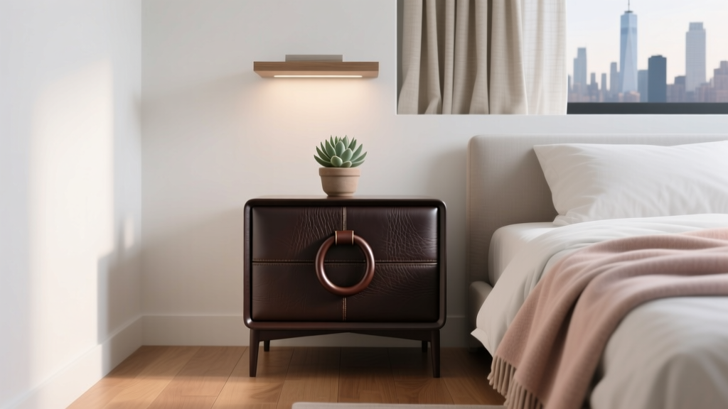 Bedroom Leather Pull Nightstand Handles - The Decor Mag