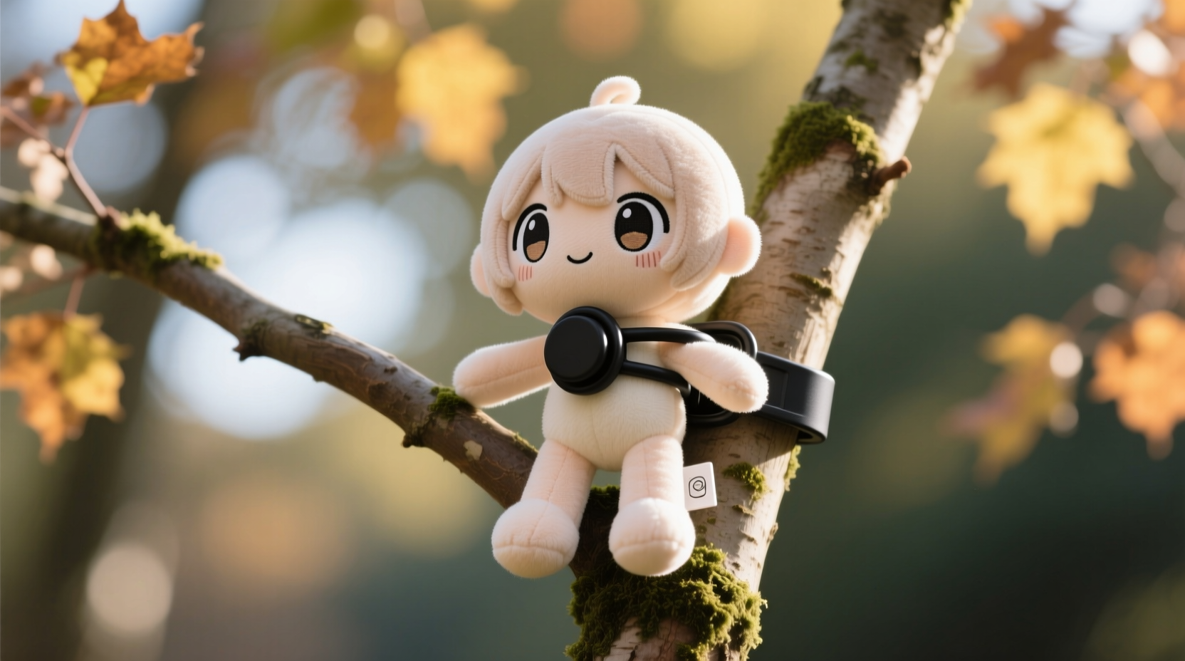 how to attach lightweight plush anime characters to branches without bending limbs