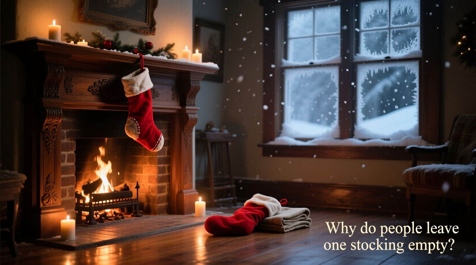 why do people leave one stocking empty and what does it symbolize