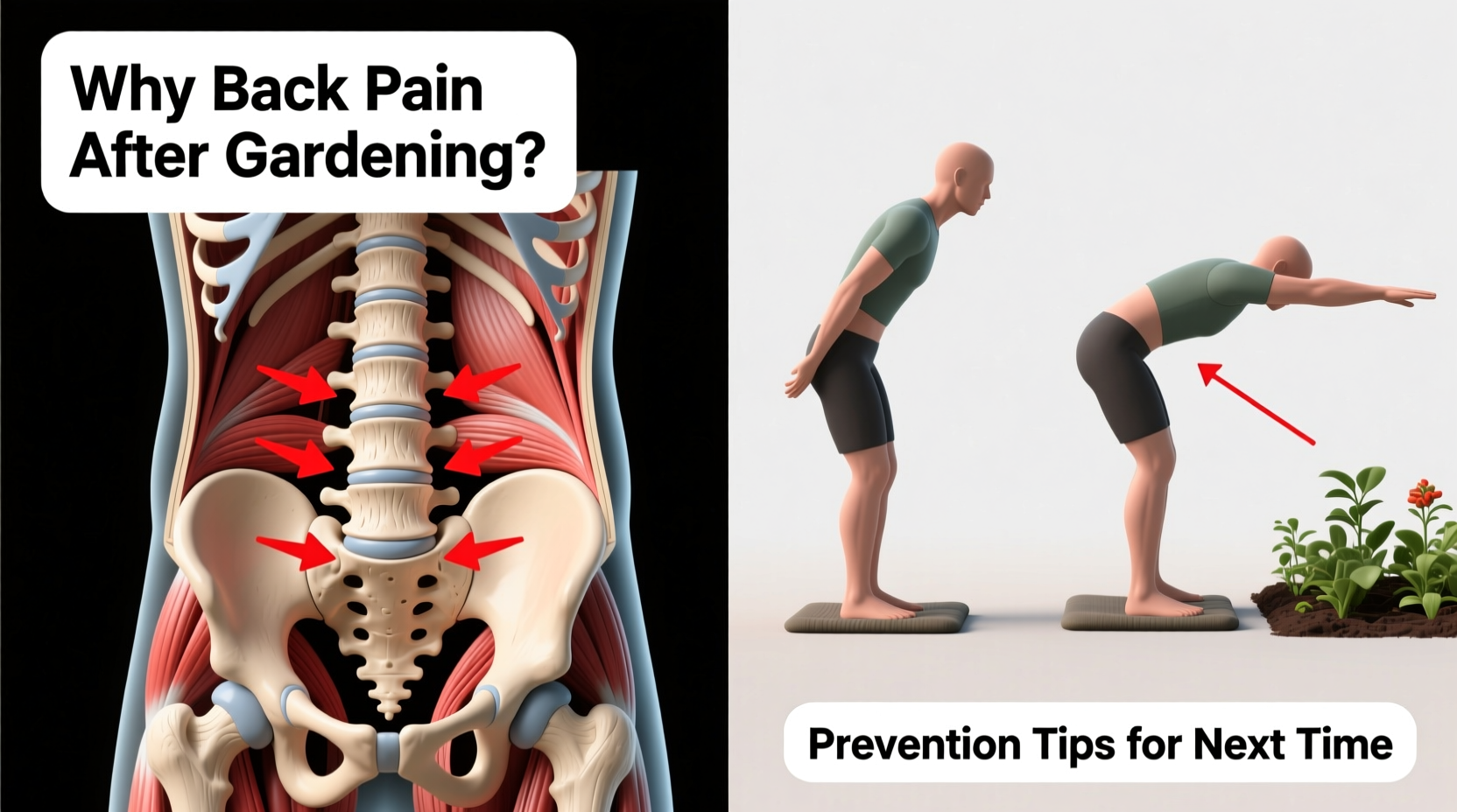 why does my back hurt after gardening and how to prevent it next time