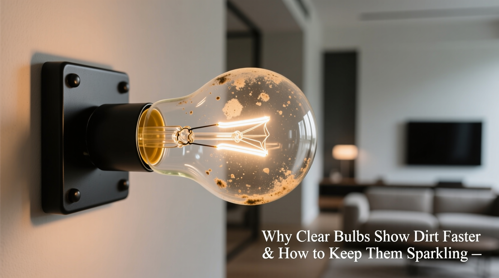 why do clear bulbs show dirt faster and how to keep them sparkling