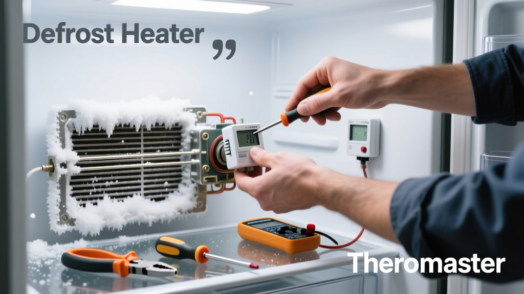Refrigerator Frost Buildup: Replace Defrost Heater or Thermostat