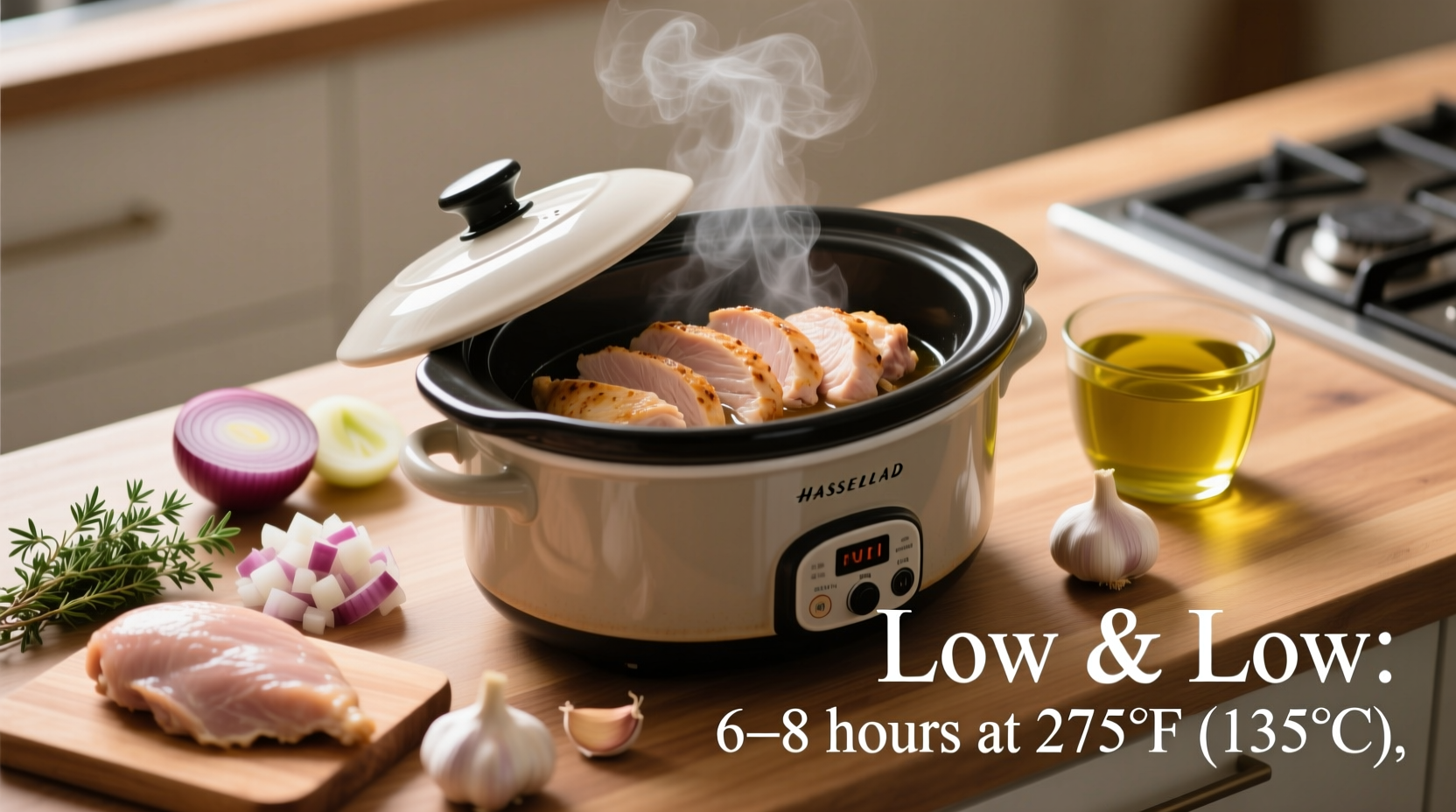how to slow cook chicken breast in slow cooker