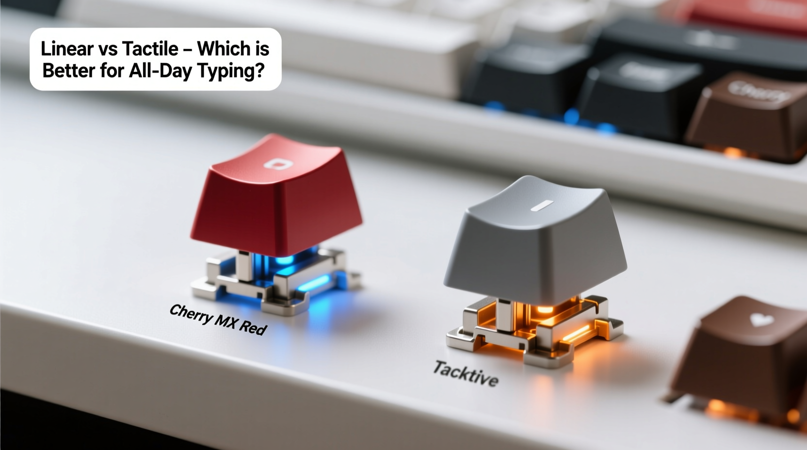 mechanical keyboard linear vs tactile switches which is better for typing all day